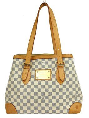 LOUIS VUITTON DAMIER AZUR HAMPSTEAD MM HANDBAG